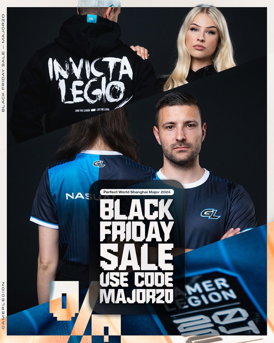 Securing a spot in the Major is a huge milestone and we want to celebrate it with our amazing fans 💙💪

As a thank you, enjoy our exclusive Black Friday Week deal: Use code MAJOR20 for 20% off all GL Merch!

Link below 👇