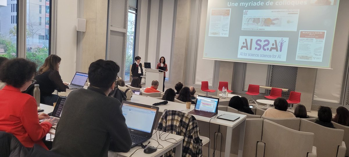 Adeline Joffres (@ajoffres) on Twitter photo Le #ConsortiumHN <a href="/cstariane/">Consortium-HN ARIANE</a> ouvre son premier colloque "Un chat à la fac de lettres" sur l'usage et l'impact des grands modèles de langue dans les pratiques des disciplines littéraires et dans l'analyse des textes #LLM #AI #IA
Pgm: csthn-ariane.sciencesconf.org/program/details Le #ConsortiumHN <a href="/cstariane/">Consortium-HN ARIANE</a> ouvre son premier colloque "Un chat à la fac de lettres" sur l'usage et l'impact des grands modèles de langue dans les pratiques des disciplines littéraires et dans l'analyse des textes #LLM #AI #IA
Pgm: csthn-ariane.sciencesconf.org/program/details