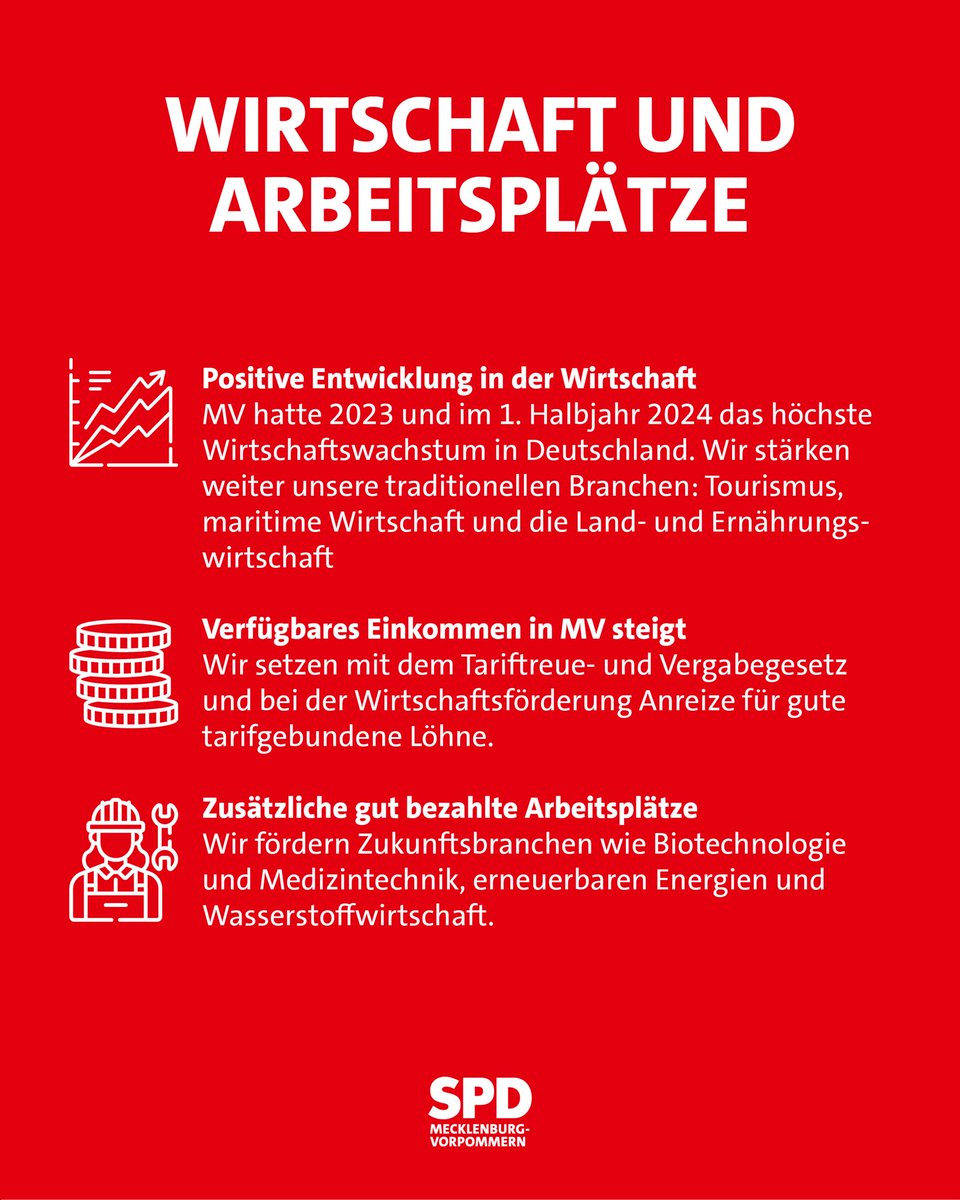 SPDMV's tweet image. 3 Jahre #MVKoalition: Gemeinsam für MV. Konstruktiv und verlässlich

Wir bleiben dran: Mehr Bildung, Klimaschutzgesetz, moderne Krankenhäuser.

#Bilanz #MV
