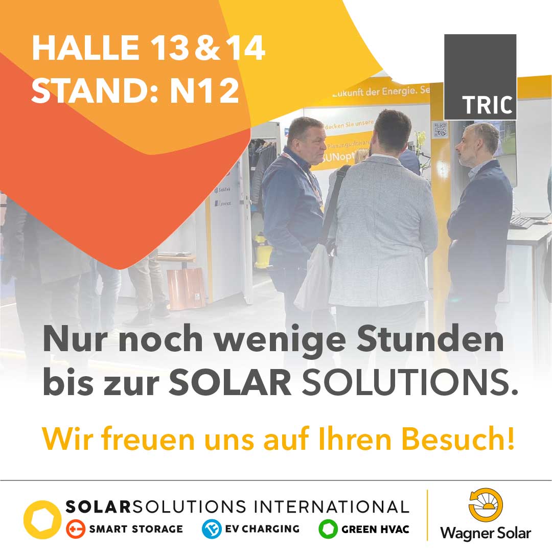 In wenigen Stunden beginnt die Solar Solutions Messe 2024 in Düsseldorf. 🥳
Mittwoch, 27. November 2024: 09:00-17:00 Uhr 
Donnerstag, 28. November 2024: 09:00-17:00 Uhr 
Wir freuen uns auf Ihren Besuch. 🌞 
solarsolutionsduesseldorf.de/ausstellerlist…
#wagnersolar #solarsolutions #düsseldorf