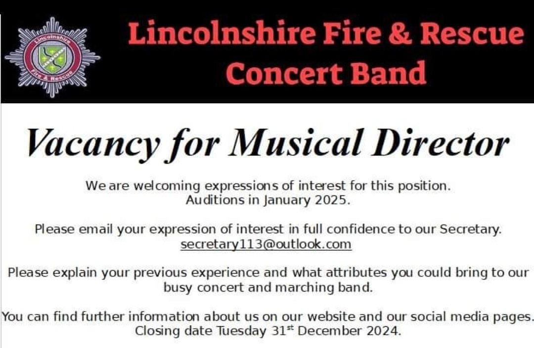 LincsF&RConcert Band (@lfrconcertband) on Twitter photo 