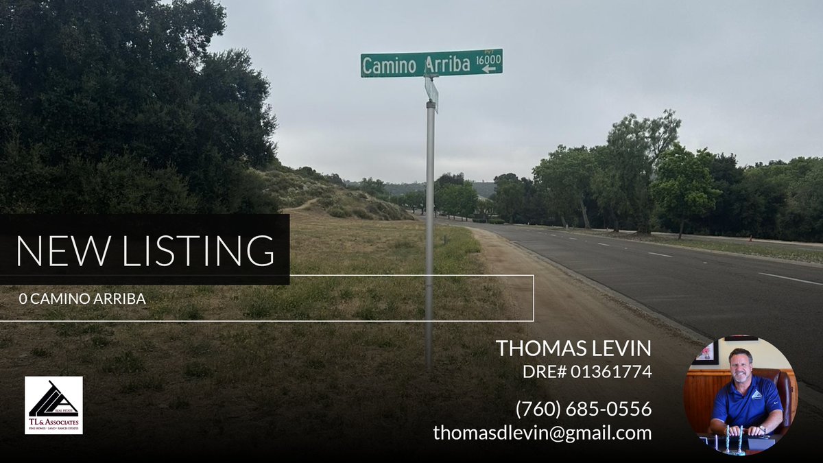 TLandAssociates's tweet photo. 📍 New Listing 📍 Take a look at this fantastic new property that just hit the market located at 0 Camino Arriba in Ramona. Reach out here or at (760) 685-0556 for more information https://t.co/7osfFQjCDl https://t.co/9pM57Ruogo