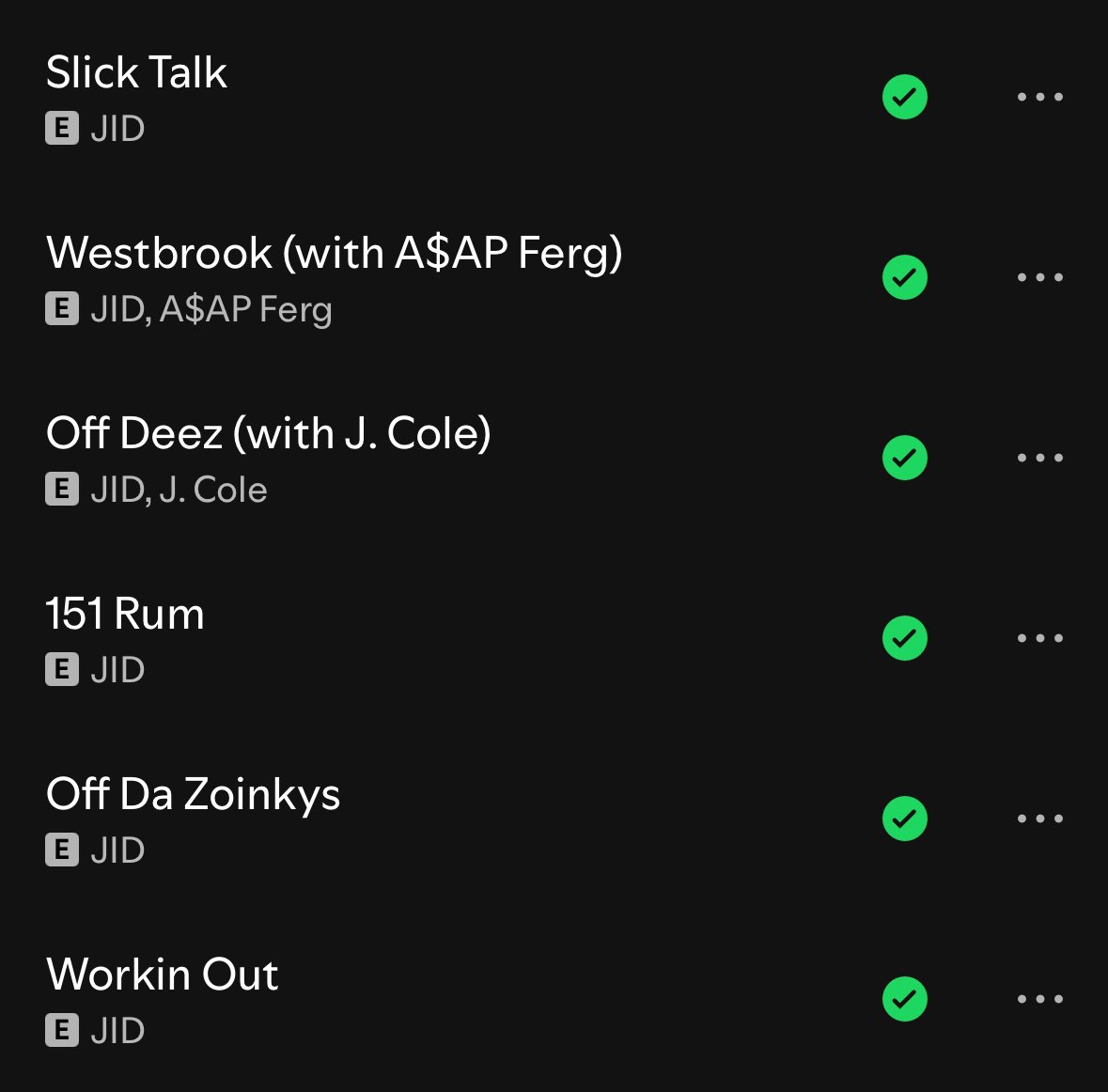 JahTalksMusic's tweet photo. 6 years ago today, JID dropped DiCaprio 2… This first 6-track run of the album is ridiculous bro 😮‍💨 https://t.co/6nKr6XyfCI