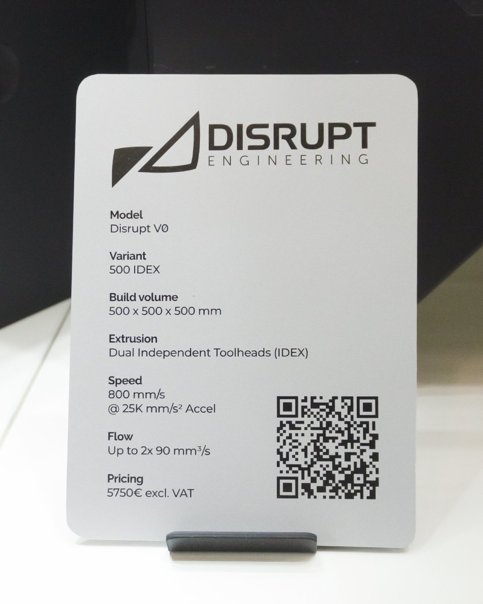disruptmachine's tweet image. Introducing the V0 - Disrupt’s first concept machine, unveiled last week at Formnext 

#DisruptEngineering #ShakingItUp