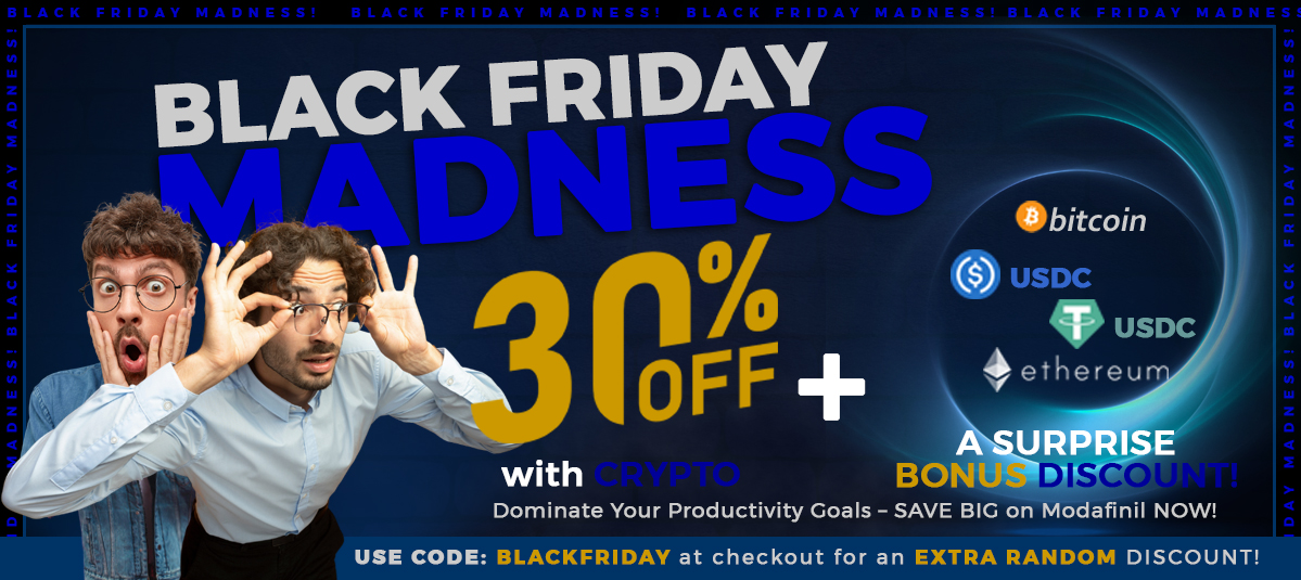 ProModafinilM's tweet image. Black Friday Madness is here! Get 30% OFF on Modafinil when you pay with crypto like Bitcoin, Ethereum, or USDC. Use code BLACKFRIDAY at checkout to get an extra random discount.
promodafinilmind.net

#BlackFriday #promodafinilmind #StayFocused #ConcentrationWins #Productivity