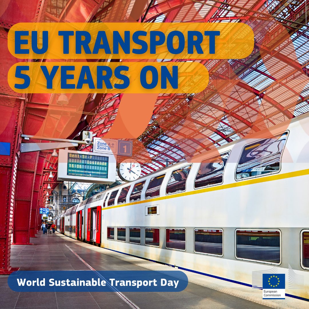 EU Transport (@transport_eu) on Twitter photo Today - on World #SustainableTransportDay ๐ฒ๐๐ถโโ๏ธ - we are taking a moment to reflect. Over 90% of the #MobilityStrategyโs 82 initiatives are completed or underway.
Now itโs time to make transport even more #sustainable #safe & #efficient over the next 5๏ธโฃ years. Today - on World #SustainableTransportDay ๐ฒ๐๐ถโโ๏ธ - we are taking a moment to reflect. Over 90% of the #MobilityStrategyโs 82 initiatives are completed or underway.
Now itโs time to make transport even more #sustainable #safe & #efficient over the next 5๏ธโฃ years.