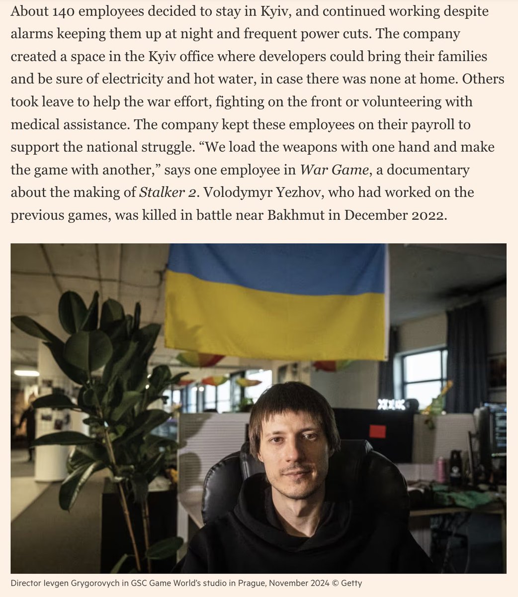 “We are Ukrainians who are making a Ukrainian game. It’s not a political statement, it’s just a good game. But we want people to know that this game you’re enjoying is not made by Russians. It’s made by us — and we matter.” <a href="/_TomFaber/">Tom Faber</a> speaks to the makers of Stalker 2: Heart of