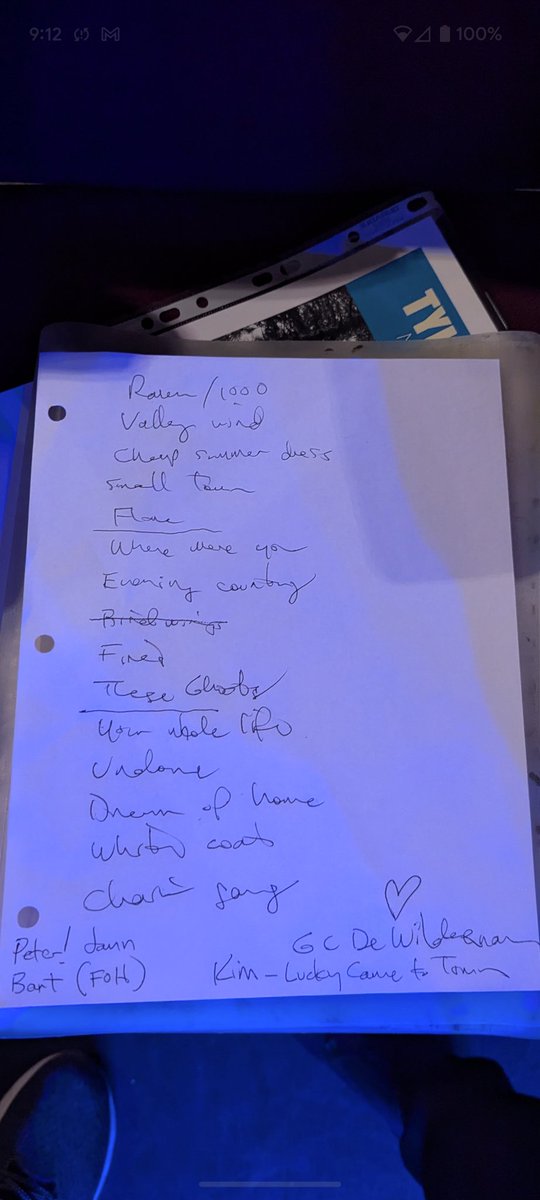 Tyler Ramsey tour wrap--
in a new venue in a new country!

Great set and incredible Euro room and crowd...so respectful and attentive.  Unfortunately seemed so...foreign😎.

'New Lost Ages' is an Album of the Year in my book...