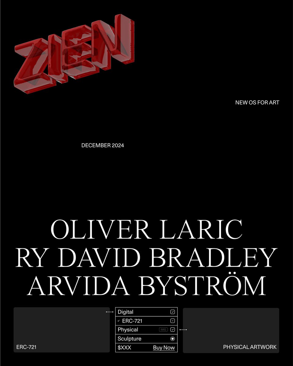 Zien (@joinzien) on Twitter photo DECEMBER → → → → → →
(1) <a href="/Still_Available/">Oliver Laric</a> → → → → → → → → → → → → (2) <a href="/rydavidbradley/">Ry David Bradley</a> → → → → → → → → → → → (3) <a href="/arvidabystrom/">Arvida Byström</a> DECEMBER → → → → → →
(1) <a href="/Still_Available/">Oliver Laric</a> → → → → → → → → → → → → (2) <a href="/rydavidbradley/">Ry David Bradley</a> → → → → → → → → → → → (3) <a href="/arvidabystrom/">Arvida Byström</a>