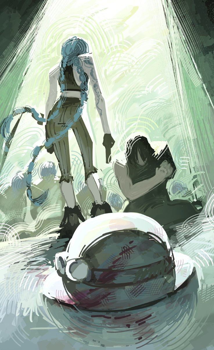 Drew this before act 3,rly thought we'd see jinx mourning Isha 😭
#Arcane