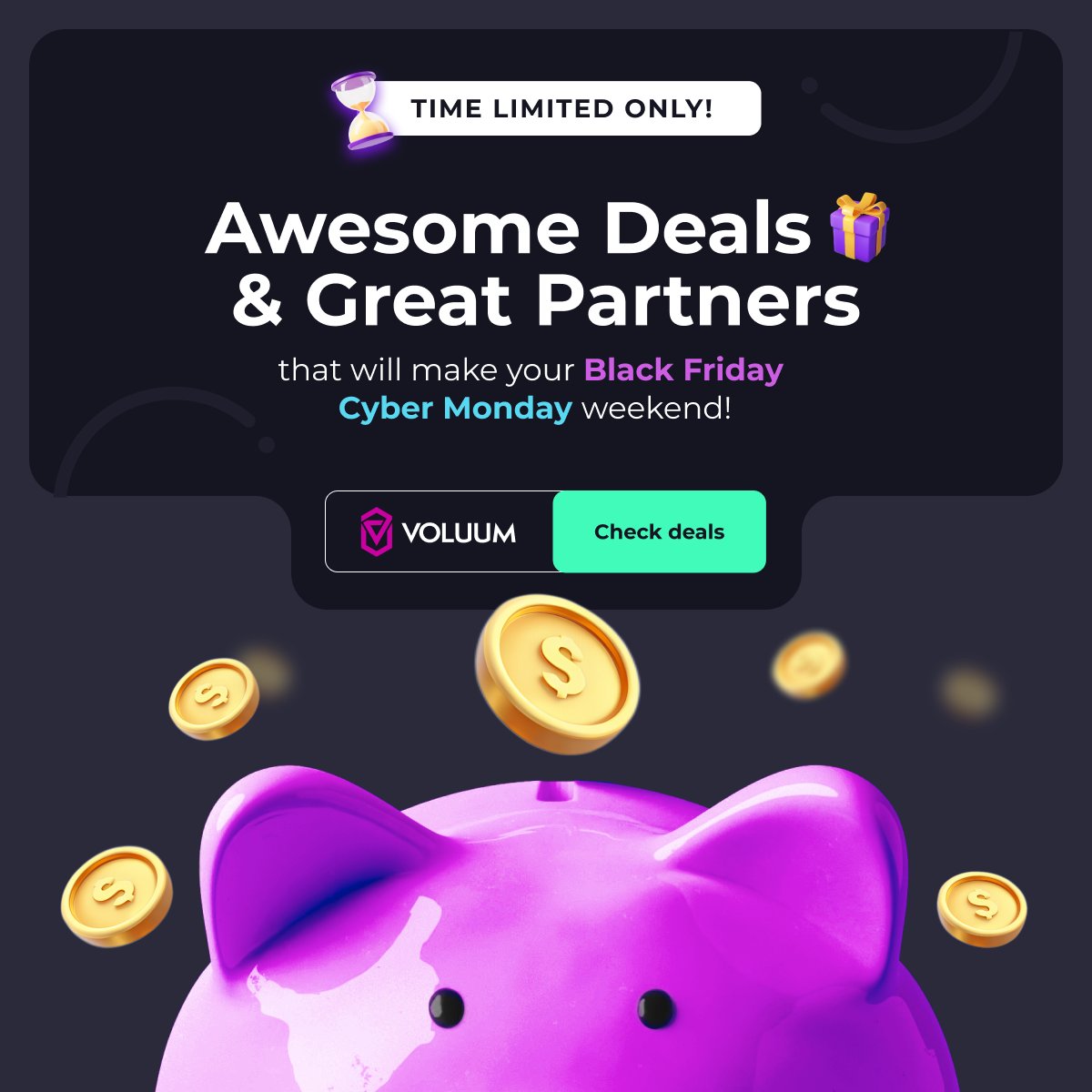 🎉 #BlackFriday is better with partners! Register or log in and check your inbox for incredible deals from <a href="/Voluumcom/">Voluum</a>, <a href="/EZmob_Marketing/">EZmob DSP</a>, <a href="/AdsterraNetwork/">Adsterra</a>, Revenue Tactics  &amp; Native Hub. 

And don't forget about the MGID &amp; Voluum VIP contest
lp.mgid.com/affiliate-worl… 👀🔥

#BFCM