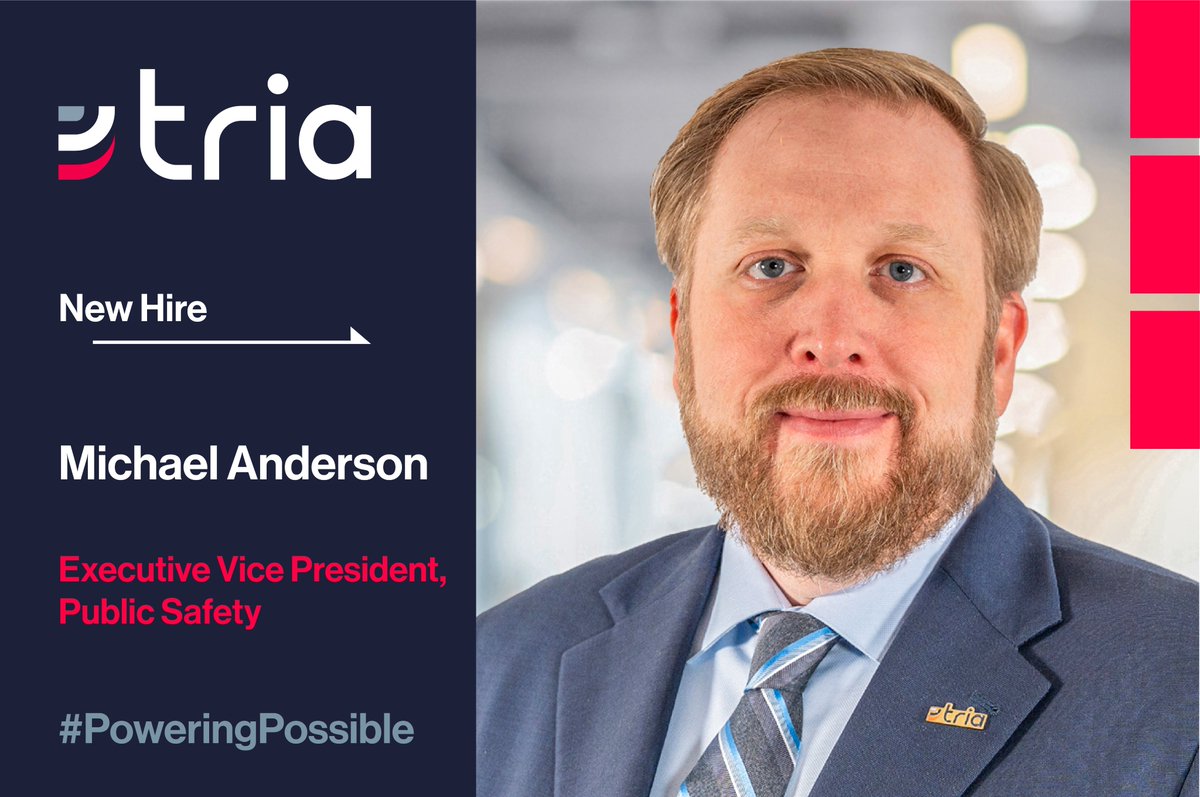 TriaFederal's tweet photo. We’re thrilled that Michael Anderson has joined Tria as our new Executive VP, Public Safety. An accomplished IT leader who previously was a partner at Guidehouse, Michael has led major digital transformation efforts for federal agencies. 
https://t.co/qcTBhUIhwB https://t.co/z8DAPEYWQQ