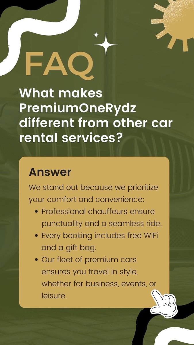 premiumonerydz's tweet photo. Welcome to PremiumOneRydz, here are some of our frequently asked questions about our car rental service in Lagos and there respective answers. Get to know us and send us a DM to experience the Premium Lifestyle.
#carforrent #Lagos #ArcaneSeason2 https://t.co/N40LhOsSOv