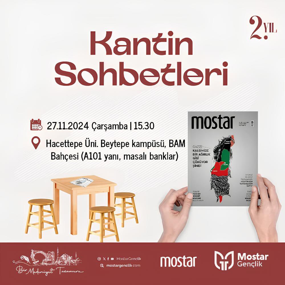 Hacettepe Üniversitesi’nde buluşuyoruz. 📚

Hacettepeli olmayanlar da misafirimizdir bekleriz. 💫

🗓️ 27.11.2024 
📍 Beytepe Kampüsü