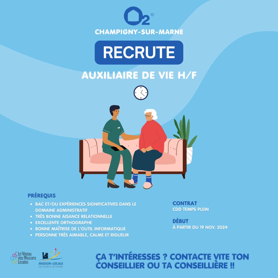 mlbdm94's tweet image. Prêt(e) à entrer dans la vie active ? Postule dès maintenant à nos offres d'emploi !

Besoin de plus d'informations ?

N'hésite pas à contacter ton conseiller ou ta conseillère.

#Recrutement #Emploi #MLBDM #MLBDM94 #MissionLocale
