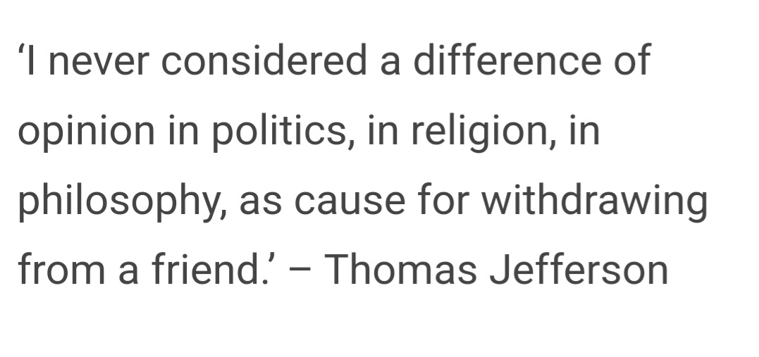Wise words from Mr. Jefferson