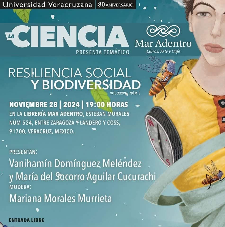 La Ciencia (@rev_la_ciencia) on Twitter photo ¡Nos vemos este jueves en el Puerto de #Veracruz!🌊🦀
Muchas gracias a la Librería <a href="/Mar___Adentro/">Librería Mar Adentro</a> por brindarnos el espacio para seguir compartiendo la ciencia. 🫰🏼🤓📖
#CienciaUV #revistalaciencia ¡Nos vemos este jueves en el Puerto de #Veracruz!🌊🦀
Muchas gracias a la Librería <a href="/Mar___Adentro/">Librería Mar Adentro</a> por brindarnos el espacio para seguir compartiendo la ciencia. 🫰🏼🤓📖
#CienciaUV #revistalaciencia