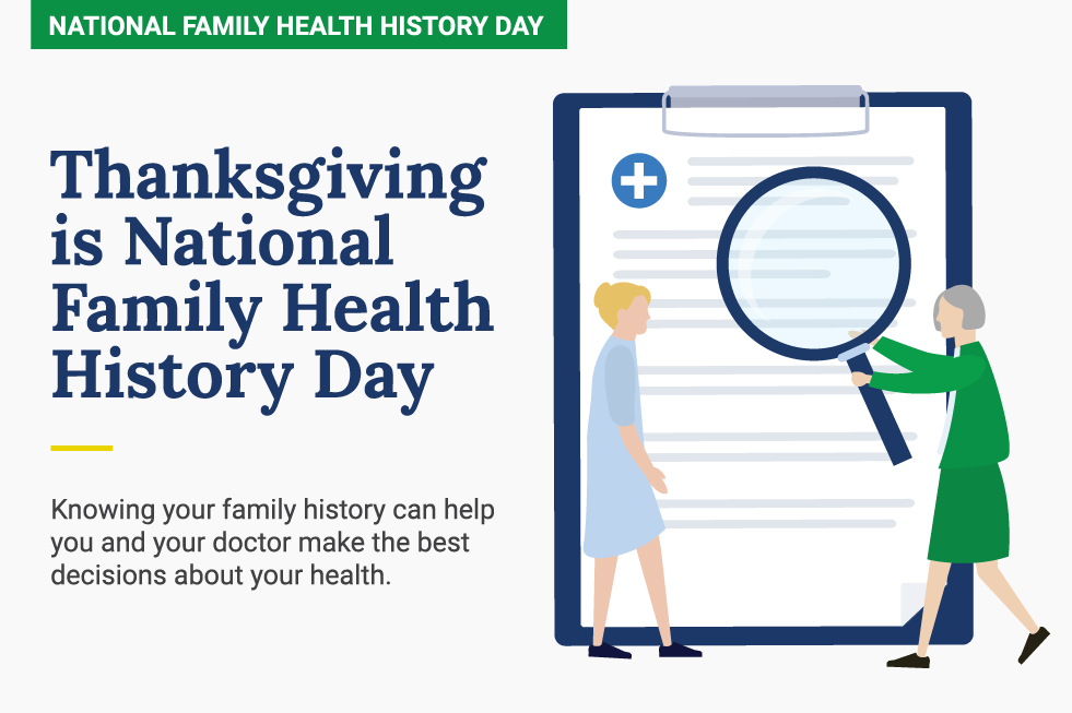 Thanksgiving is a great time to gather with family and be grateful. It's also the perfect opportunity to share information about family health history. If there is a prevalence of cancer in your family, you may want to consider genetic testing.  curebrca.org/resource/finda…