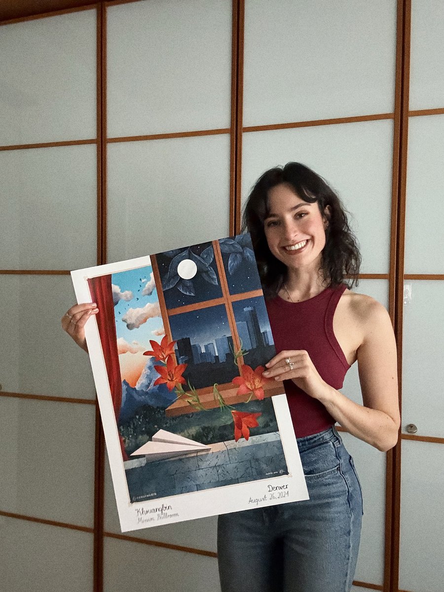 The poster I made for the @khruangbin show in Denver, CO in August is now available to purchase! These sold out at the show and I have a set of 20 art prints available over at silverpartypants.bigcartel.com ✨