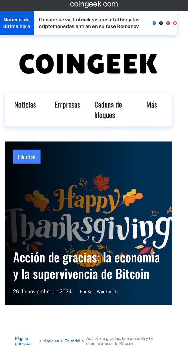 BlogueroDigital's tweet image. 🔝 ‘Acción de gracias: la economía y supervivencia de #Bitcoin’

“Las lecciones de ese primer  #Thanksgiving no solo tienen que ver con la gratitud; tienen que ver con las consecuencias de los sistemas económicos 
&amp;amp; +…”

✍️ @KurtWuckertJr
vía #CoinGeek ↘️
tpow.app/e39e359f