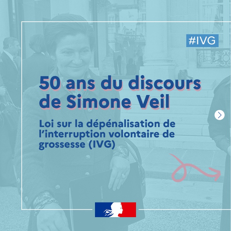 Sante_Gouv's tweet photo. 📢 #50AnsDiscoursVeil | Le 26 novembre 1974, Simone Veil prononçait à l’Assemblée nationale un discours pour défendre le projet de loi légalisant l’IVG, un texte fondamental pour la santé et les droits des femmes en France.
👉 Plus d'infos : https://t.co/nIE5pe1F1J