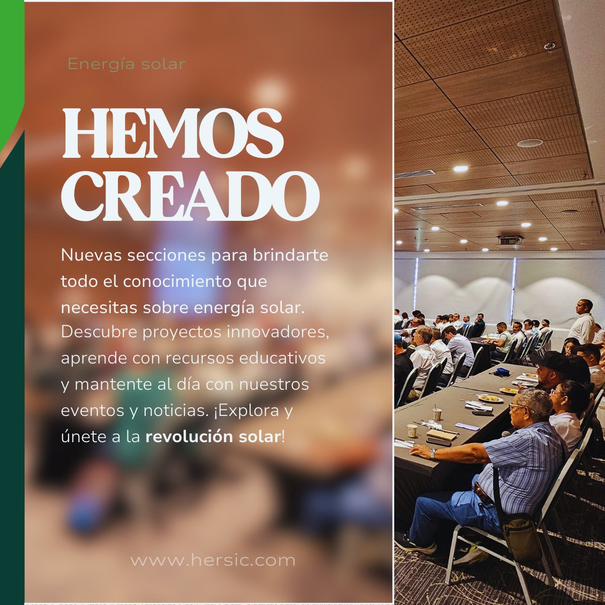 Hersicint's tweet photo. Bienvenidos a Hersic ☀️

¡Revolución solar! ☀️
Nuevas secciones con todo lo que necesitas saber.
Accede a información valiosa sobre energía solar. Nuevos recursos educativos, proyectos innovadores y noticias del sector ahora disponibles.

¡Solarmente apasionados!

#hersic https://t.co/kvOQHa5WDv