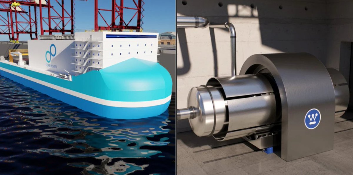 Westinghouse Nuclear (@wecnuclear) on Twitter photo Ahoy! We have signed an agreement with <a href="/COREPOWER10/">CORE POWER</a> for the design & development of a floating nuclear power plant (FNPP) using our eVinci™ microreactor. Learn about how FNPPs can be used to deploy #NuclearEnergy to islands, ports and coastal communities: info.westinghousenuclear.com/news/westingho… Ahoy! We have signed an agreement with <a href="/COREPOWER10/">CORE POWER</a> for the design & development of a floating nuclear power plant (FNPP) using our eVinci™ microreactor. Learn about how FNPPs can be used to deploy #NuclearEnergy to islands, ports and coastal communities: info.westinghousenuclear.com/news/westingho…