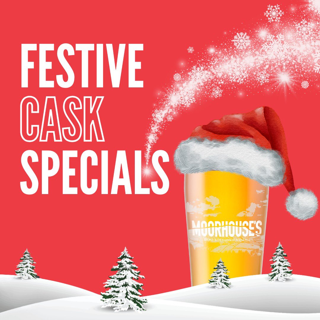 Moorhouse's Brewery (@moorhousesbrew) on Twitter photo It’s beginning to look a lot like Christmas, our festive cask specials are here… these are sure to get you in the festive mood! 🎄
3 WISE WITCHES 4.1%
TANGLED LIGHTS 4.2%
XMAS CAULDRON 4.2%
Available in 9g cask.
Order via trade sales: 01282 422864 / telesales@moorhouses.co.uk It’s beginning to look a lot like Christmas, our festive cask specials are here… these are sure to get you in the festive mood! 🎄
3 WISE WITCHES 4.1%
TANGLED LIGHTS 4.2%
XMAS CAULDRON 4.2%
Available in 9g cask.
Order via trade sales: 01282 422864 / telesales@moorhouses.co.uk