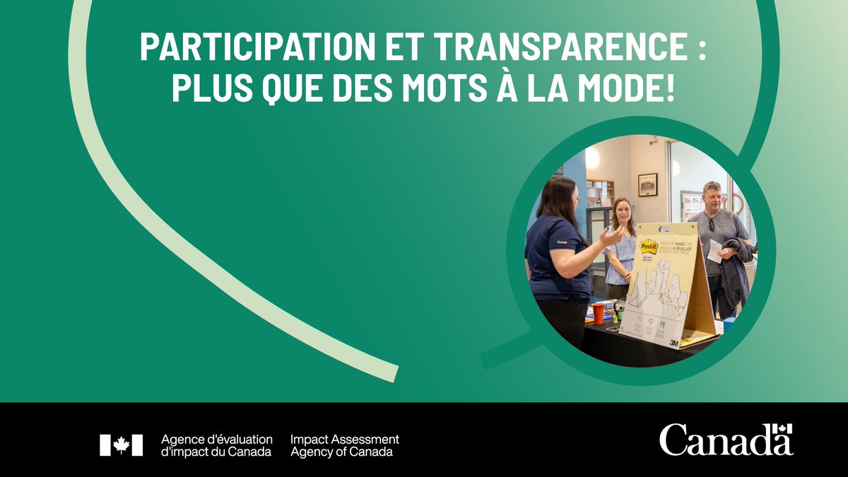 aeic_iaac's tweet image. Votre voix compte ! 💬

La Loi sur l'évaluation d'impact met en avant la participation significative du public.

Exprimez-vous pour façonner ensemble un avenir durable. 👉 canada.ca/fr/agence-eval…

#ParticipationPublique #ExprimezVous #ÉvaluationImpact