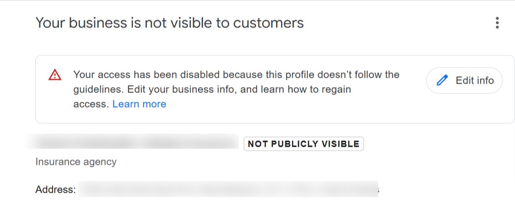 Joy Hawkins (@joyannehawkins) on Twitter photo What is the difference Between a disabled and a suspended Google Business Profile?
I FINALLY got an answer to this from the ex-Googler I met with a couple of weeks ago (<a href="/BradWetherall/">Brad Wetherall</a> )
Turns out, it has to do with Google having multiple databases (maps vs business profile) What is the difference Between a disabled and a suspended Google Business Profile?
I FINALLY got an answer to this from the ex-Googler I met with a couple of weeks ago (<a href="/BradWetherall/">Brad Wetherall</a> )
Turns out, it has to do with Google having multiple databases (maps vs business profile)