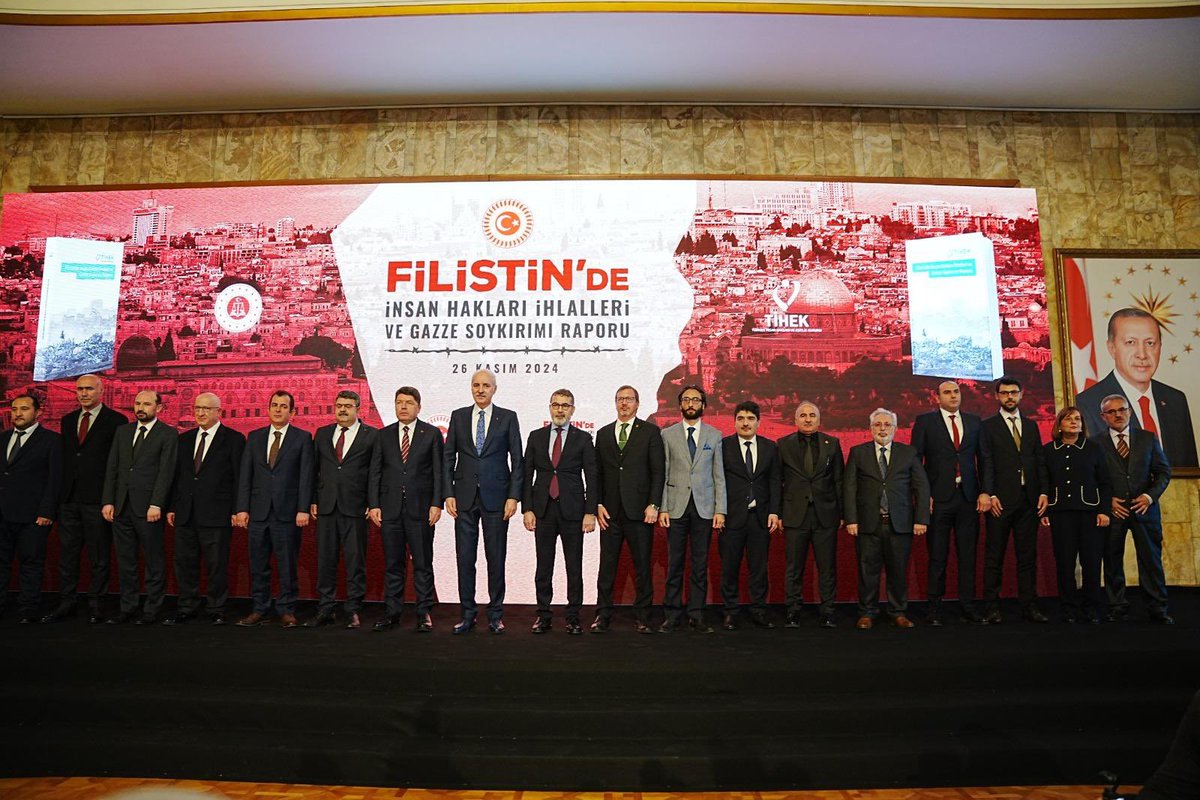 📍TBMM 

 <a href="/tihek_kurumsal/">TİHEK 🇹🇷</a> tarafından yoğun emek ve özverili bir çalışmayla hazırlanan  “Filistin’de İnsan Hakları İhlalleri ve Gazze Soykırımı Raporu”  tanıtım programına katıldık. 

İsrail barbarlığını yeniden tescilleyen raporun hazırlığında emeği geçen herkesi tebrik ederim.