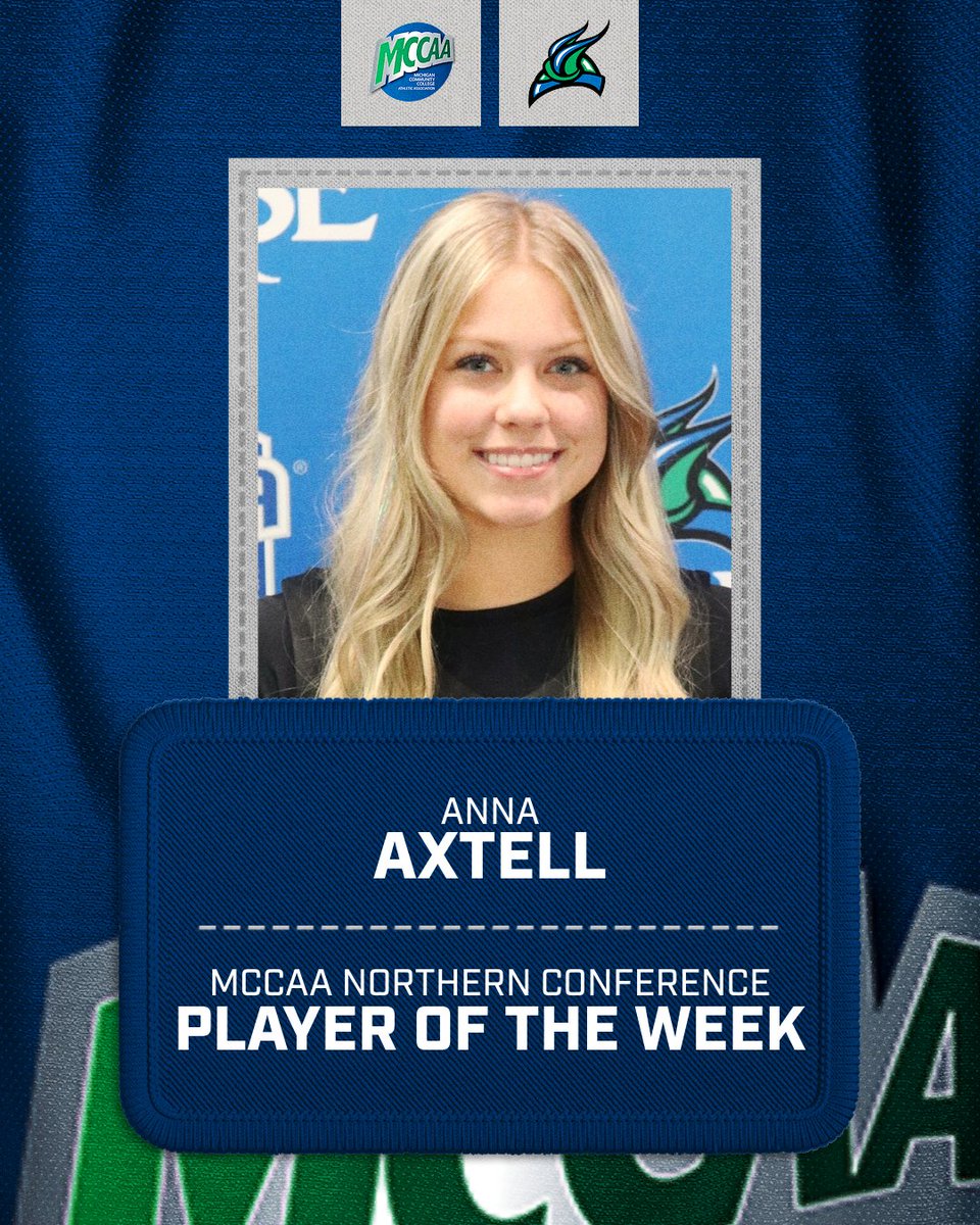 MCCAA (@mccaa1926) on Twitter photo Player of the Week ๐
<a href="/BayCollegeNorse/">BayCollegeNorse</a> freshman guard Anna Axtell recorded a 24 point, 10 rebound double-double, shot 62.1% from the field and 66.7% from 3-point territory to earn MCCAA North Player of the Week honors!
Weekly Averages ๐
21.0 PPG, 9.5 RPG, 2.5 SPG, 2.0 APG Player of the Week ๐
<a href="/BayCollegeNorse/">BayCollegeNorse</a> freshman guard Anna Axtell recorded a 24 point, 10 rebound double-double, shot 62.1% from the field and 66.7% from 3-point territory to earn MCCAA North Player of the Week honors!
Weekly Averages ๐
21.0 PPG, 9.5 RPG, 2.5 SPG, 2.0 APG