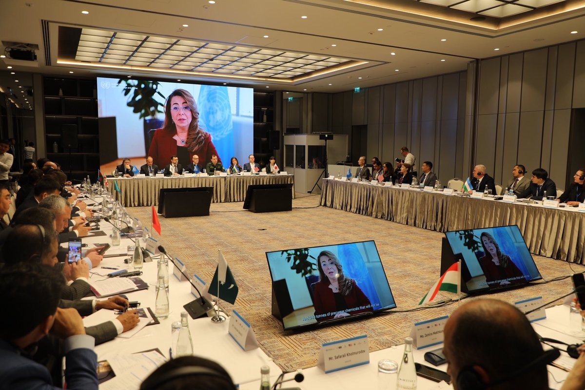 UNODC_ROCA's tweet photo. Over 5️⃣0️⃣ experts 🥇 from customs, border agencies, and international organizations have gathered in Tashkent 🇺🇿 for a 3️⃣-day Interregional Pre-Arrival Information Exchange and Trade Facilitation Workshop 🌍
With the support of @StateINL #EXBS @MofaJapan_en 🤝 https://t.co/wZVtby0uxQ