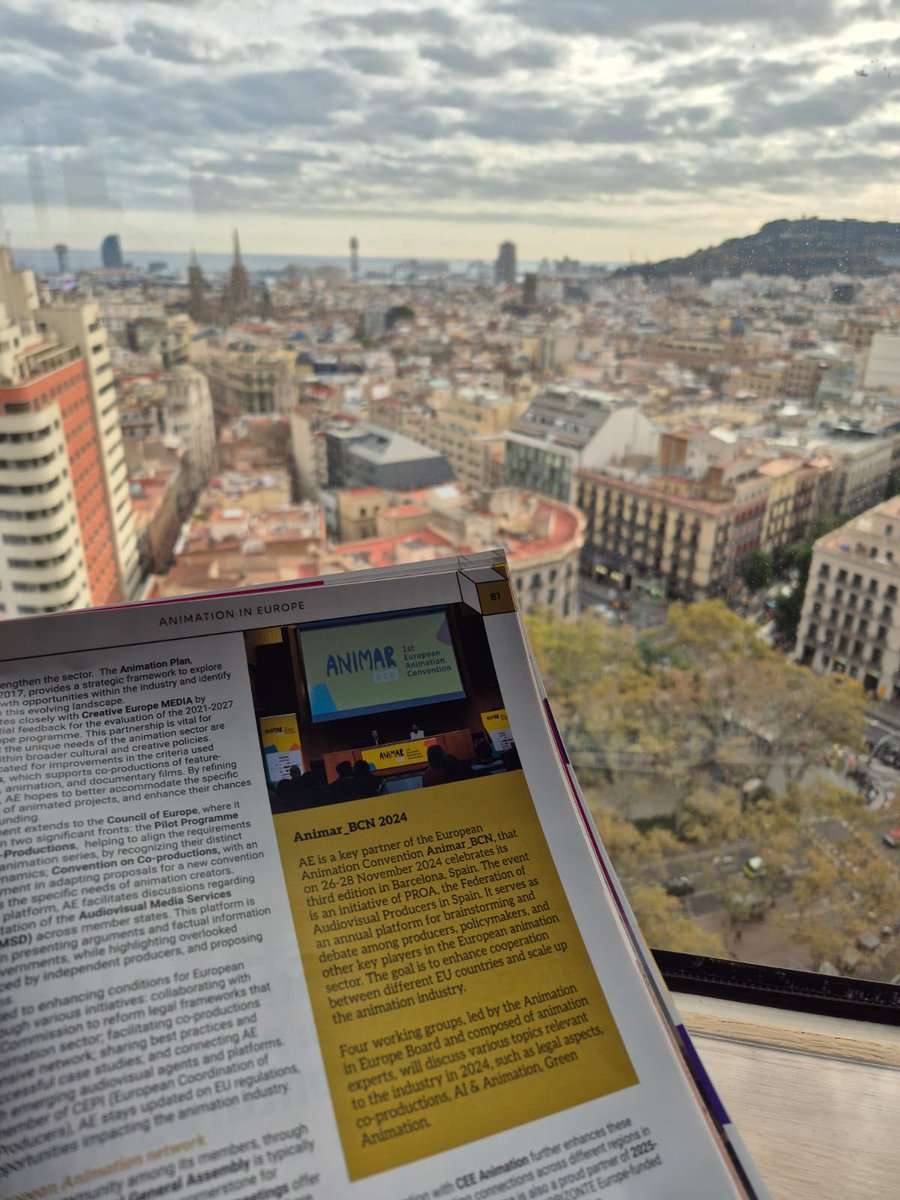 Animar_BCN's tweet photo. #AnimarBCN is now underway! We’ve kicked off the European #animation convention with Barcelona’s skyline in the background. An idyllic setting to start shaping the animation of the future! https://t.co/CiSTMRReZW