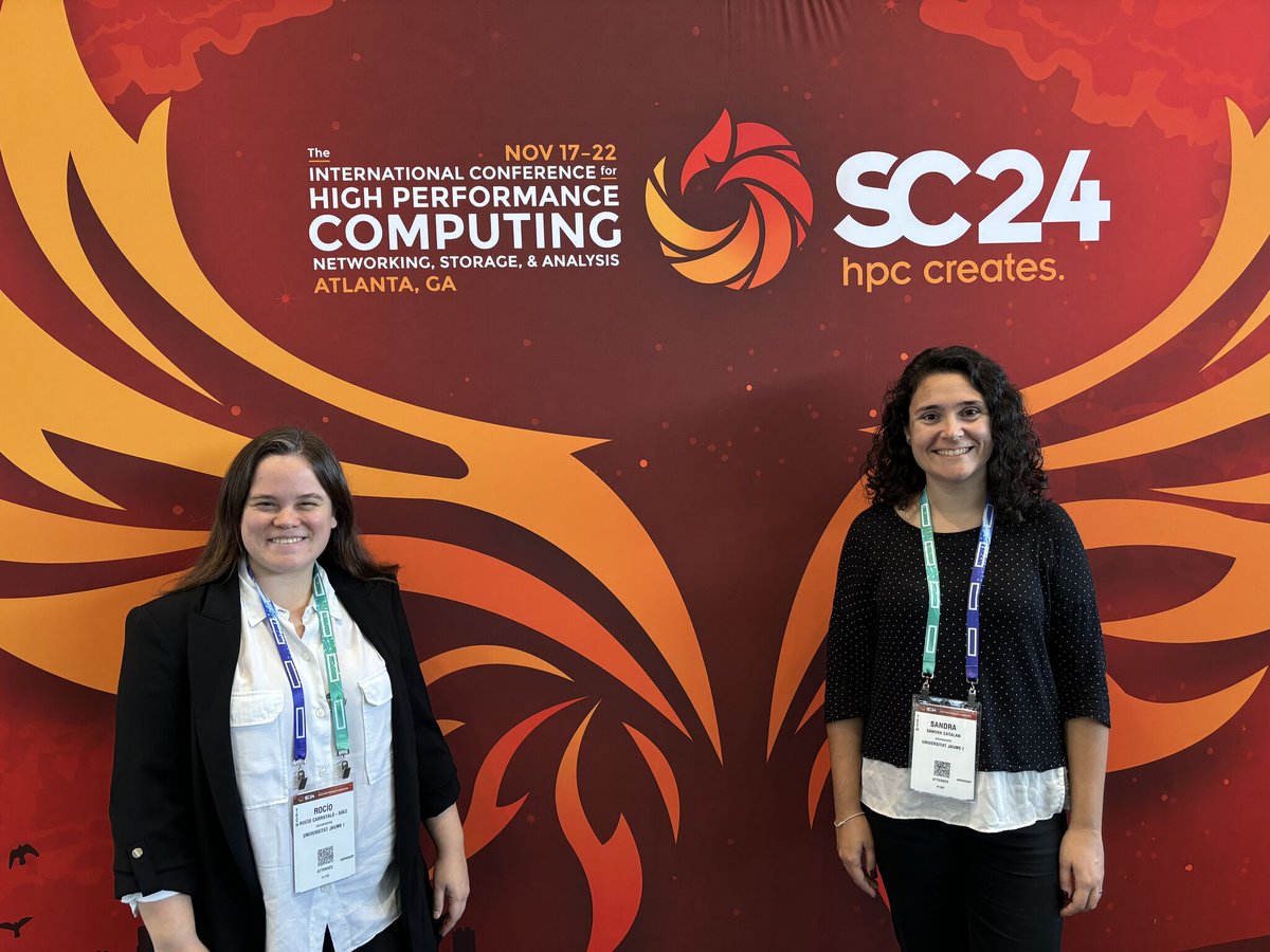 Last week, our colleagues <a href="/Rocio_C_S/">Rocío Carratalá</a> and <a href="/scpallares/">Sandra</a> attended the <a href="/Supercomputing/">SC25</a> conference in Atlanta! 🌟 

Stay tuned for more details on their presentations and the exciting discussions they sparked. 👇 

#SC24 #Research #Reproducibility #HomomorphicEncryption