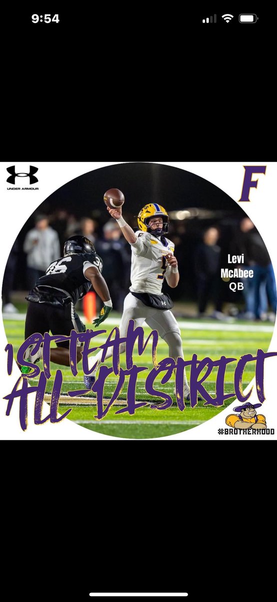 1st Team QB. What a Sophomore season. Over 2500 yards passing and 25 Td’s!!! Wow. <a href="/Levi_McAbee/">Levi McAbee</a> <a href="/CoachZacQuinlan/">Zac Quinlan</a>