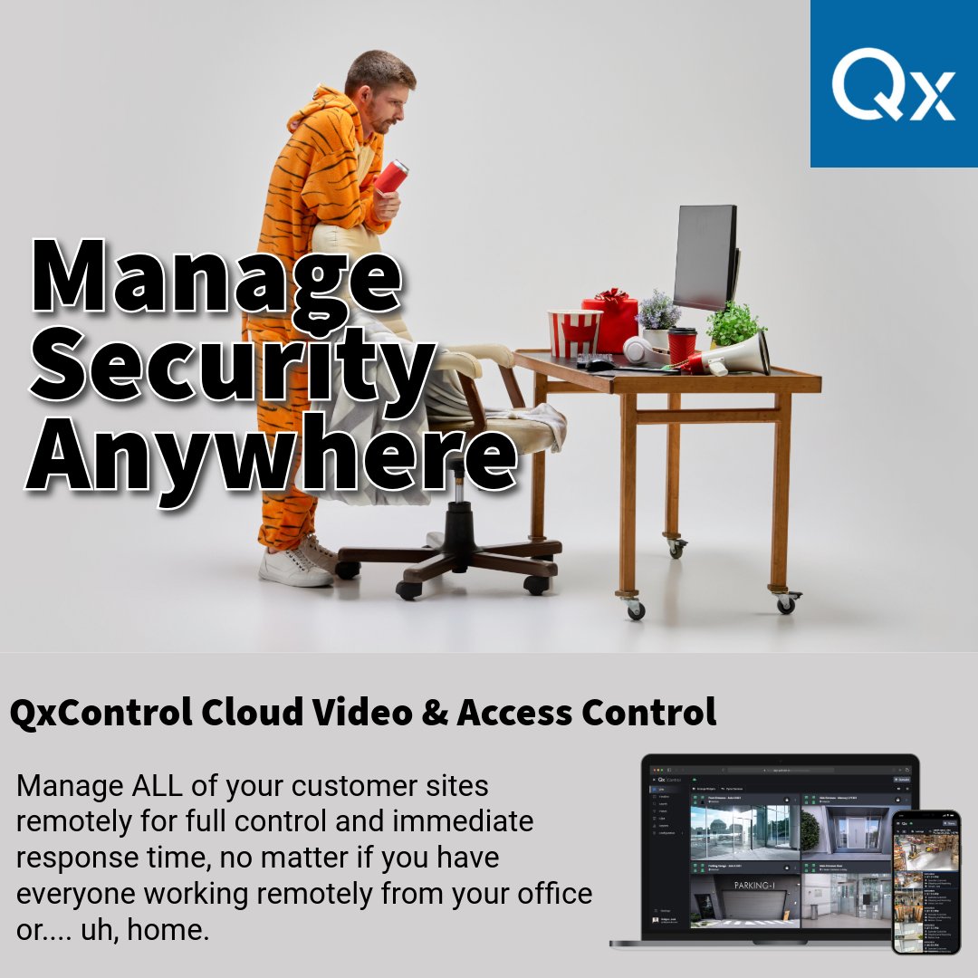 QxControl provides all the tools you need to remotely deploy and manage both video &amp; access control for your customers. To learn more visit our Resources page to download our Qumulex Insight on Remote Management at hubs.ly/Q02RdhJc0

#vsaas #videosurveillance #accesscontrol