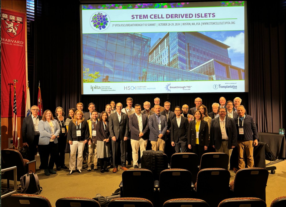 JeffreyRMillman's tweet photo. We had a great 5th IPITA/HSCI/Breakthrough T1D meeting on Stem Cell-Derived Islets recently at Harvard Medical School! I am very excited about the direction this field is taking to develop cell replacement therapy for people living with #T1D. https://t.co/OgMiyCI49e
