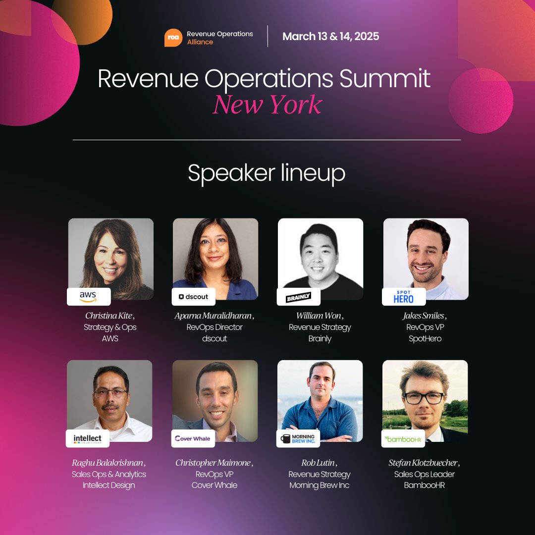 _revopsalliance's tweet photo. Start spreading the news… Revenue Operations Summit is back in town, March 13-14 🗽

Join 100+ revenue leaders in the Big 🍎!

🎟️ Register &amp; save: https://t.co/Ca6nXGiorl

📖 Grab your brochure: https://t.co/NhdsC3x09F

🧐 Check out the agenda: https://t.co/KpGD0d4iIr https://t.co/5XYMbGISnH