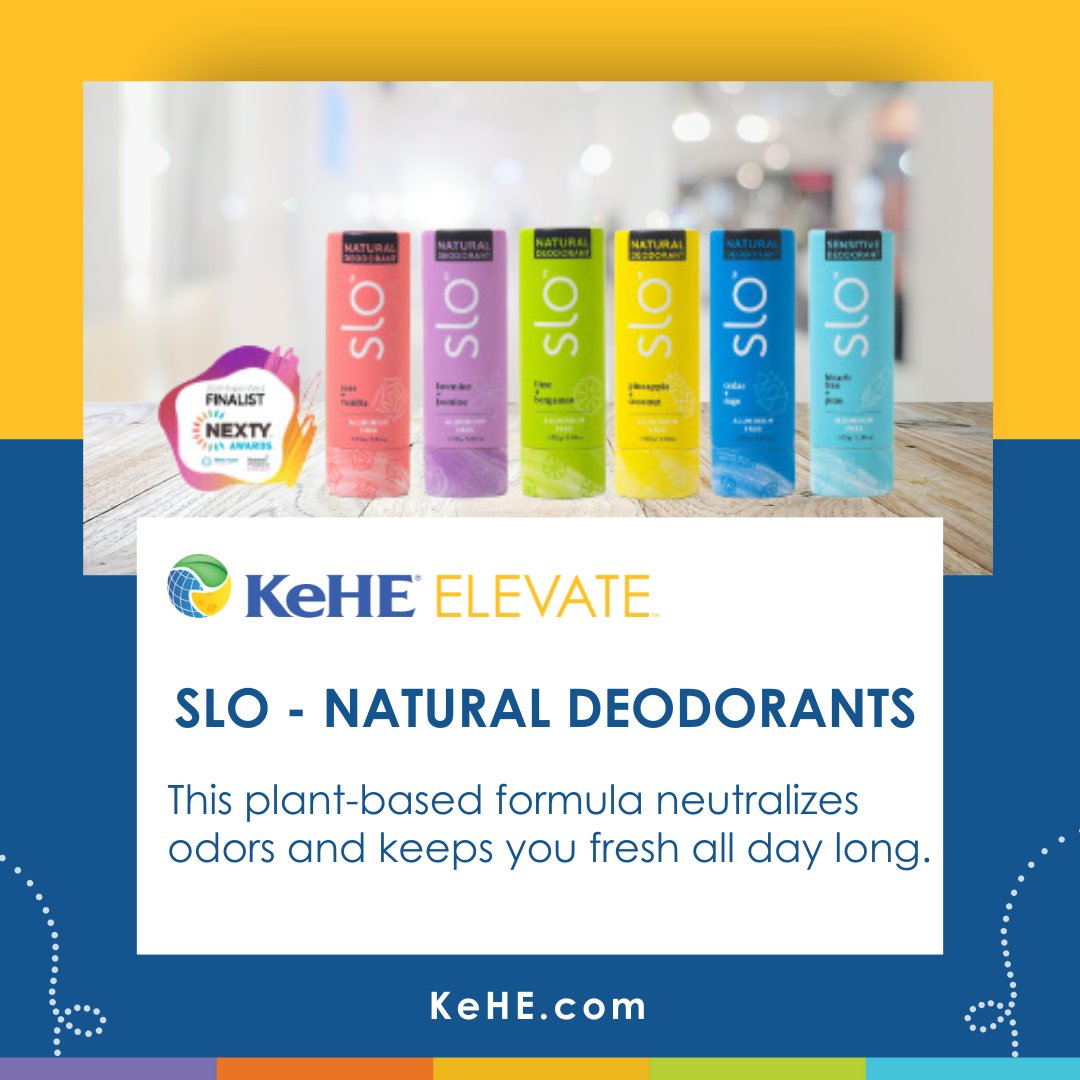 KeHEUS's tweet photo. Enhance your healthcare routine with Slo, a #KeHEELEVATE Supplier! With 100% natural products, experience plant-based goodness and eco-friendly packaging ✅ Try their Vegan Natural Deodorant and Organic Lip Balm today: https://t.co/qHReMoAKYj
#KeHE #SloNaturals #CleanBeauty https://t.co/Ry268HmuA8