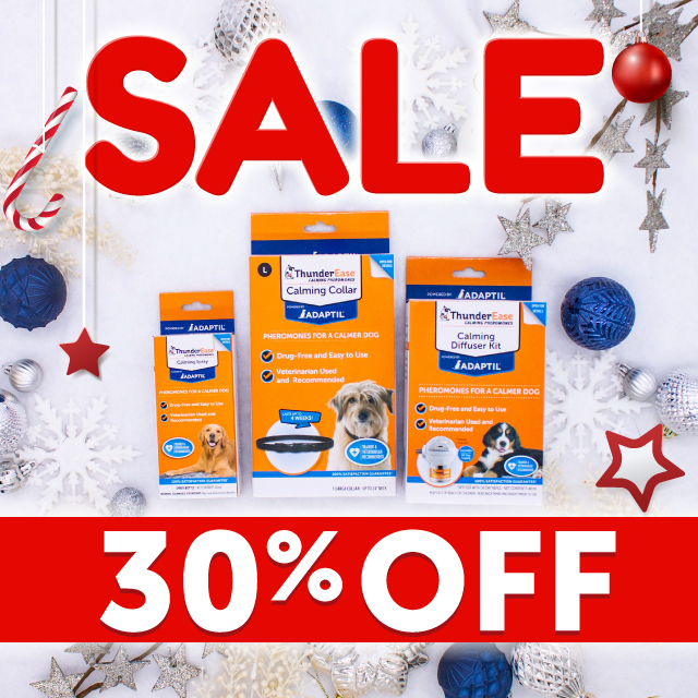Our biggest sale of the year starts TODAY! Stock up on all your favorite calming essentials now with 30% off your ThunderShirt cart using code JOY30 at checkout 🐶 Happy Shopping! 🛒