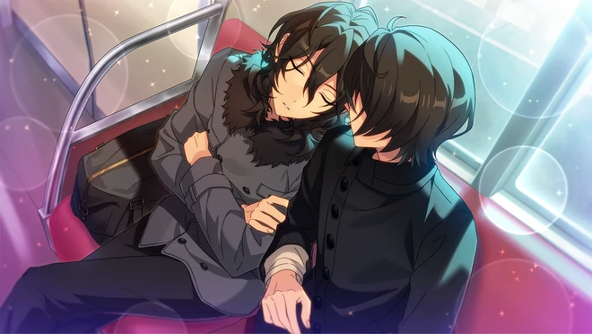 sometimes i get sad looking at this card knowing rei felt so tired mentally fatigued to go back to his family for the new year bc they thought his entire high school life was unnecessary. and ritsu offers for them to just. run far away 😭😭😭 sakuma family ive always hated u sm