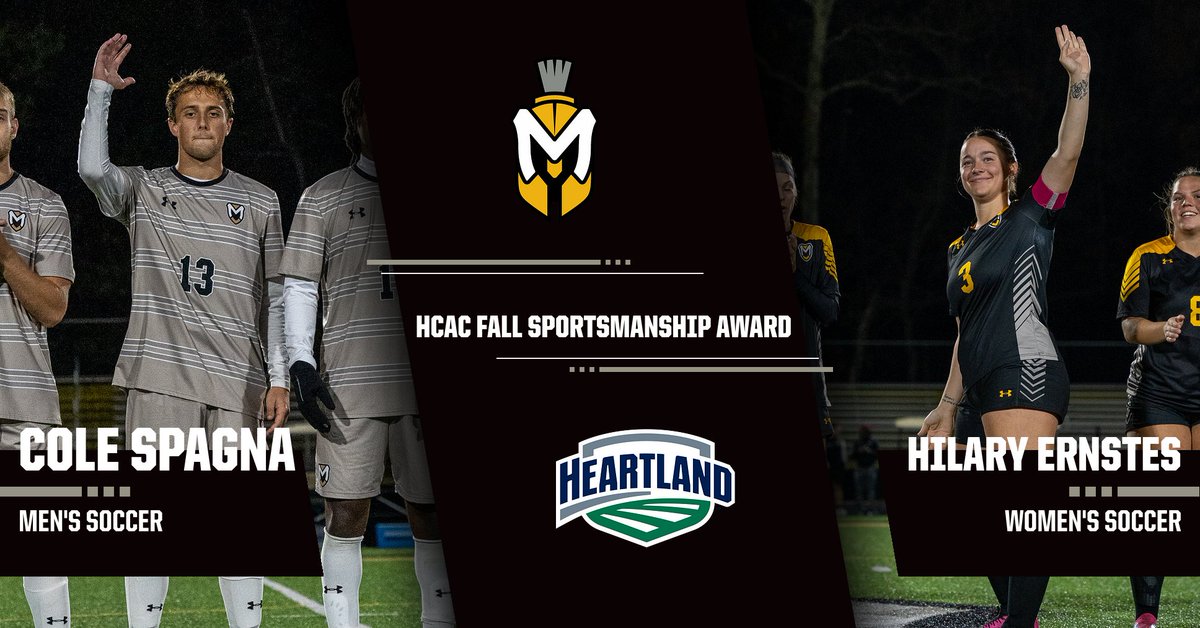NEWS: The HCAC has announced the Christopher M Ragsdale Sportsmanship team for the Fall 2024 season! 
The two Spartans who were honored were Hilary Ernstes &amp; Cole Spagna!

Read: tinyurl.com/3dwkxfd3 

#MUSpartans | #SpartanPride