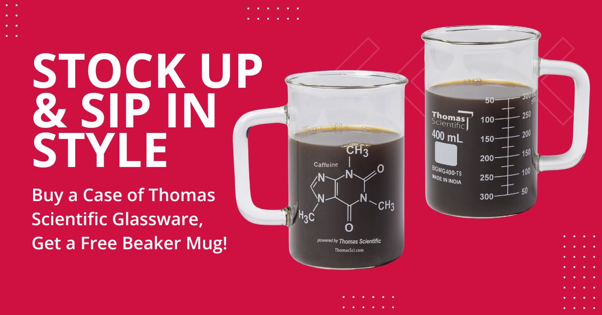 ThomasSci's tweet image. Level up your lab (and coffee)! 🧪☕ Buy a case of Thomas Scientific Glassware and get a FREE Beaker Mug. Perfect for science AND sips!
Shop now: thomassci.com/FetchFile.ashx…

#ThomasScientific #SciencePromo #LabLife