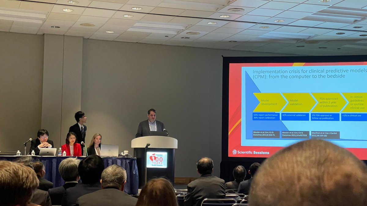 IKDR members at <a href="/American_Heart/">American Heart Association</a> moderating #KD session, debating the need for long term follow up in children with small CAA and presenting on thrombocytosis in #KD and #MISC