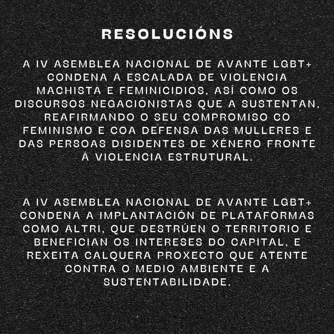 O pasado sábado 23 de novembro, en Lugo, tivo lugar a IV Asemblea Nacional de Avante LGBT+. Nela desenvolvéronse infinidade de debates que nos fixeron reflexionar e aprender, facendo que saíramos reforzadas para seguir conquistando dereitos LGBT+.