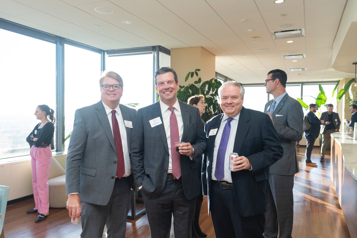 Firm founder &amp; managing principal Chris Gibson spends time with @KyleWalker &amp; <a href="/PhilGiaQuinta/">Phil GiaQuinta</a> last week at the <a href="/IndianaInnovate/">Indiana Technology & Innovation Association</a> legislative reception. Chris leads our firm’s emerging technology practice representing many clients in the innovation economy.