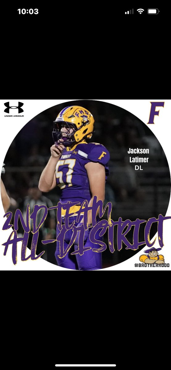 2nd Team DL. Straight stud right here. This dude could do it all. Hate to see him go. 4 year starter on varsity. <a href="/JLatimer06/">Jackson Latimer</a> <a href="/CoachZacQuinlan/">Zac Quinlan</a>