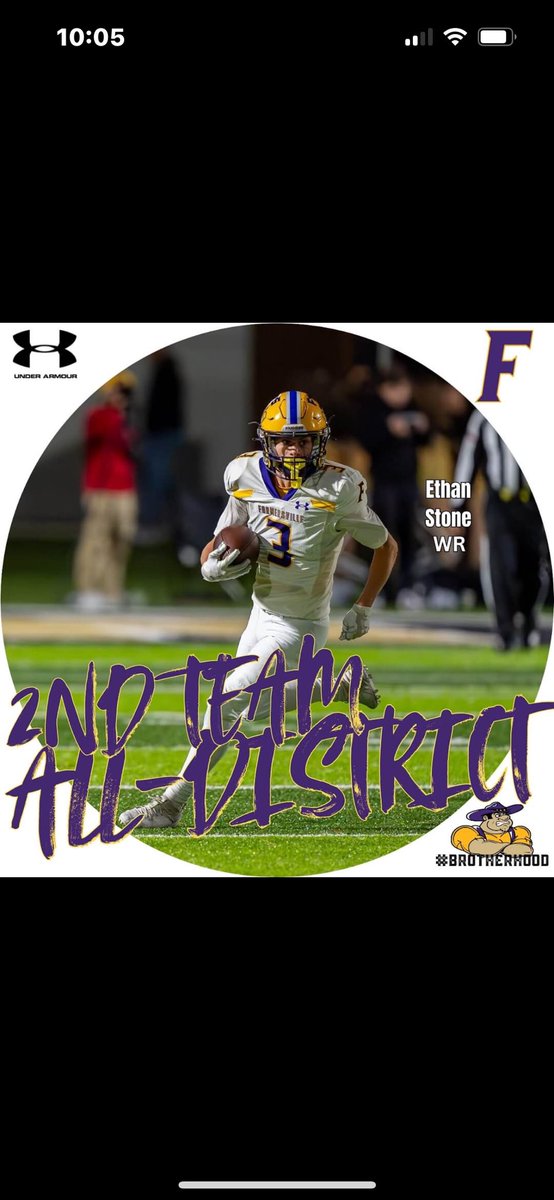 2nd Team WR. Should just say athlete!!! We haven’t scratched the surface on this kid yet. Great Junior season and even bigger things to come. <a href="/CoachZacQuinlan/">Zac Quinlan</a>