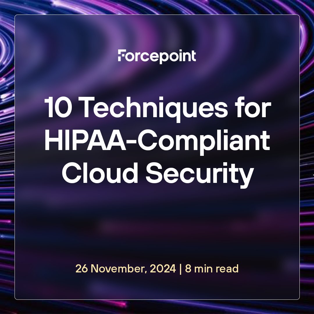 ForcepointLabs's tweet photo. Maintaining HIPAA compliance is critically important—especially as more #healthcare companies migrate services to the cloud. Tim Herr shares thoughts for implementing a HIPAA-compliant cloud security strategy: https://t.co/xCUcWb8zdC

#cybersecurity #cloudsecurity https://t.co/YLvHA6mekl